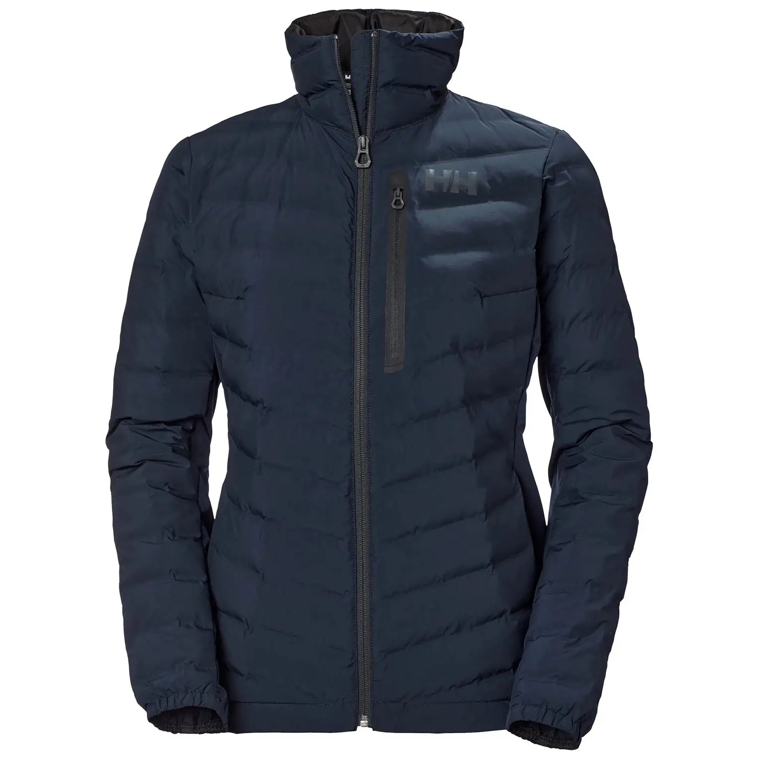 Helly Hansen W HP Hybrid Insulator Jakke - Navy Med Sort Logo 1 Helly Hansen W HP Hybrid Insulator Jakke - Navy Med Sort Logo