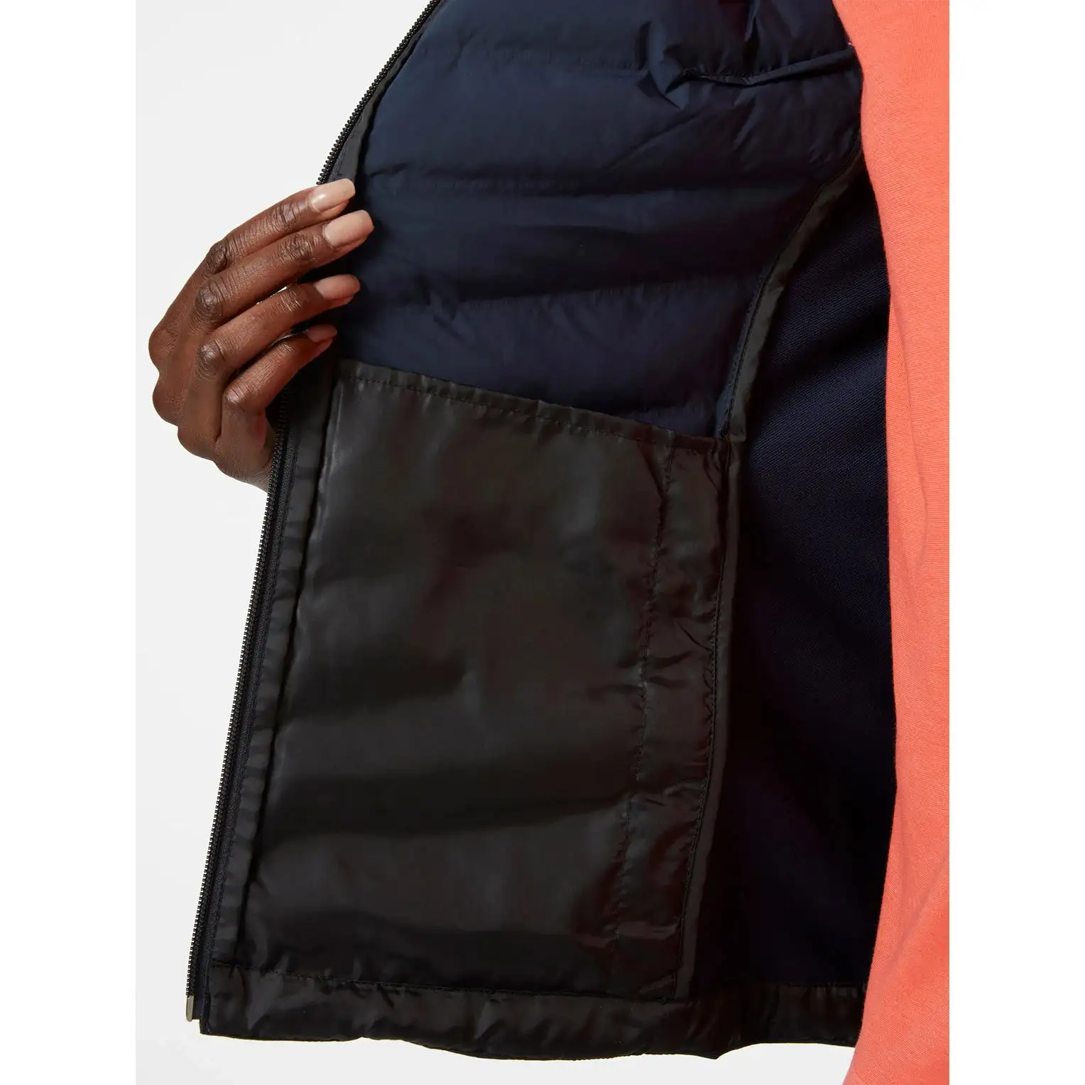 Helly Hansen W HP Hybrid Insulator Jakke - Navy Med Sort Logo 7 Helly Hansen W HP Hybrid Insulator Jakke - Navy Med Sort Logo - Billede 7