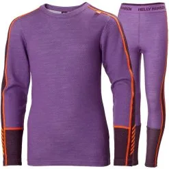 Helly Hansen Junior Lifa Merino Midweight Base Layer Set Skiundertøj Børn