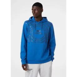 Helly Hansen Move Sweat Hoodie Herre Hættetrøje - Deep Fjord -Tilbud Try Ski Butik 53701 606 3 onbody1