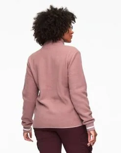 Kari Traa Røthe Fleece Trøje / Jakke -Tilbud Try Ski Butik 622569 Rothe Midlayer Fleece Jacket RTAUPE MODEL 2 Karitraa