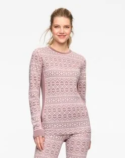 Kari Traa Hjerte Skiundertøj Sæt Dame -Tilbud Try Ski Butik 622600 Hjerte Long Sleeve TAUPE MODEL 1 Karitraa 2c2fe25c 787c 48ef 8659 52da1448fab0