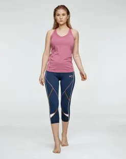 Kari Traa Louise 3/4 Tights - Marin -Tilbud Try Ski Butik 622647 Louise 34 Tights MARIN MODEL 3 Karitraa