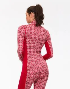 Kari Traa Rose H/Z Skiundertøj Sæt Dame - 100% Merinould -Tilbud Try Ski Butik 622691 Rose Half Zip Base Layer Top Merino Wool RED MODEL 2 Karitraa 1800x1800 4e67152e 9f52 4000 8597 1b00a118768d