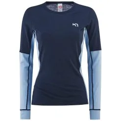 Kari Traa Elenore Longsleeve Langærmet Trøje -Tilbud Try Ski Butik 623156 marin product 1