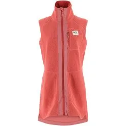 Kari Traa Sanne Pile Vest Long -Tilbud Try Ski Butik 623269 Cedar Product 1