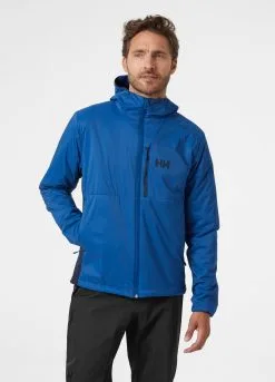 Helly Hansen Men's Odin Stretch Hooded Light Insulator - Deep Fjord -Tilbud Try Ski Butik 62914 606 onbody1