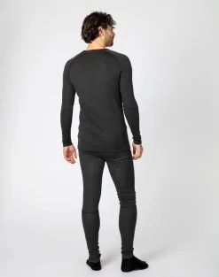 Bula Geo Merino Wool Crew Skiundertrøje Herre -Tilbud Try Ski Butik 720510 GEO MERINO WOOL CREW DGREY MODEL 4 Bula