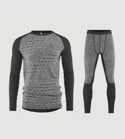 Bula Geo Merino Wool Crew Skiundertøj Sæt Herre