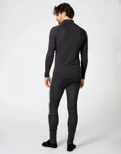 Bula Geo Merino Wool Half Zip Skiundertrøje Herre -Tilbud Try Ski Butik 720512 GEO MERINO WOOL HALFZIP DGREY MODEL 4 Bula