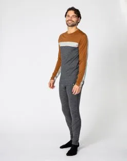 Bula Retro Wool Crew Skiundertrøje Herre -Tilbud Try Ski Butik 720573 Retro Merino Wool Crew RUBBRM MODEL 3 Bula