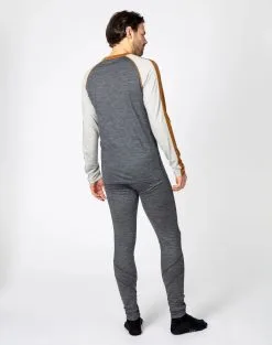 Bula Retro Wool Crew Skiundertrøje Herre -Tilbud Try Ski Butik 720573 Retro Merino Wool Crew RUBBRM MODEL 4 Bula