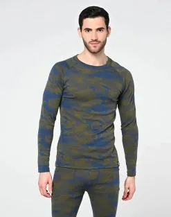 Bula Camo Merino Wool Crew Skiundertrøje Herre -Tilbud Try Ski Butik 720725 Camo Merino Wool Crew DENIM MODEL 1 Bula b087e4d6 dd3a 4e1b b238 c4feeed2ed85