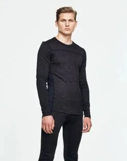 Bula Base Crew Skiundertrøje Herre 13 Bula Base Crew Skiundertrøje Herre -Tilbud Try Ski Butik 720730 Base Crew BLACK MODEL 1 Bula