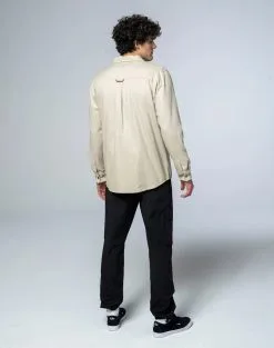 Bula Camper LS Shirt Langærmet Vandreskjorte Herre -Tilbud Try Ski Butik 720774 Camper LS Shirt CHALK MODEL 4 Bula