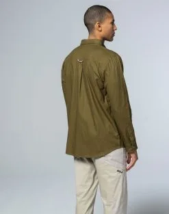 Bula Camper LS Shirt Langærmet Vandreskjorte Herre -Tilbud Try Ski Butik 720774 Camper LS Shirt MOSS MODEL 2 Bula 1