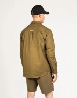 Bula Camper LS Shirt Langærmet Vandreskjorte Herre -Tilbud Try Ski Butik 720774 Camper LS Shirt MOSS MODEL 2 Bula