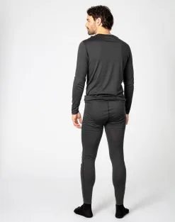 Bula Aztec Merino Wool Crew Skiundertøj Sæt Herre -Tilbud Try Ski Butik 720817 Aztec Merino Wool Crew DGREY MODEL 4 Bula