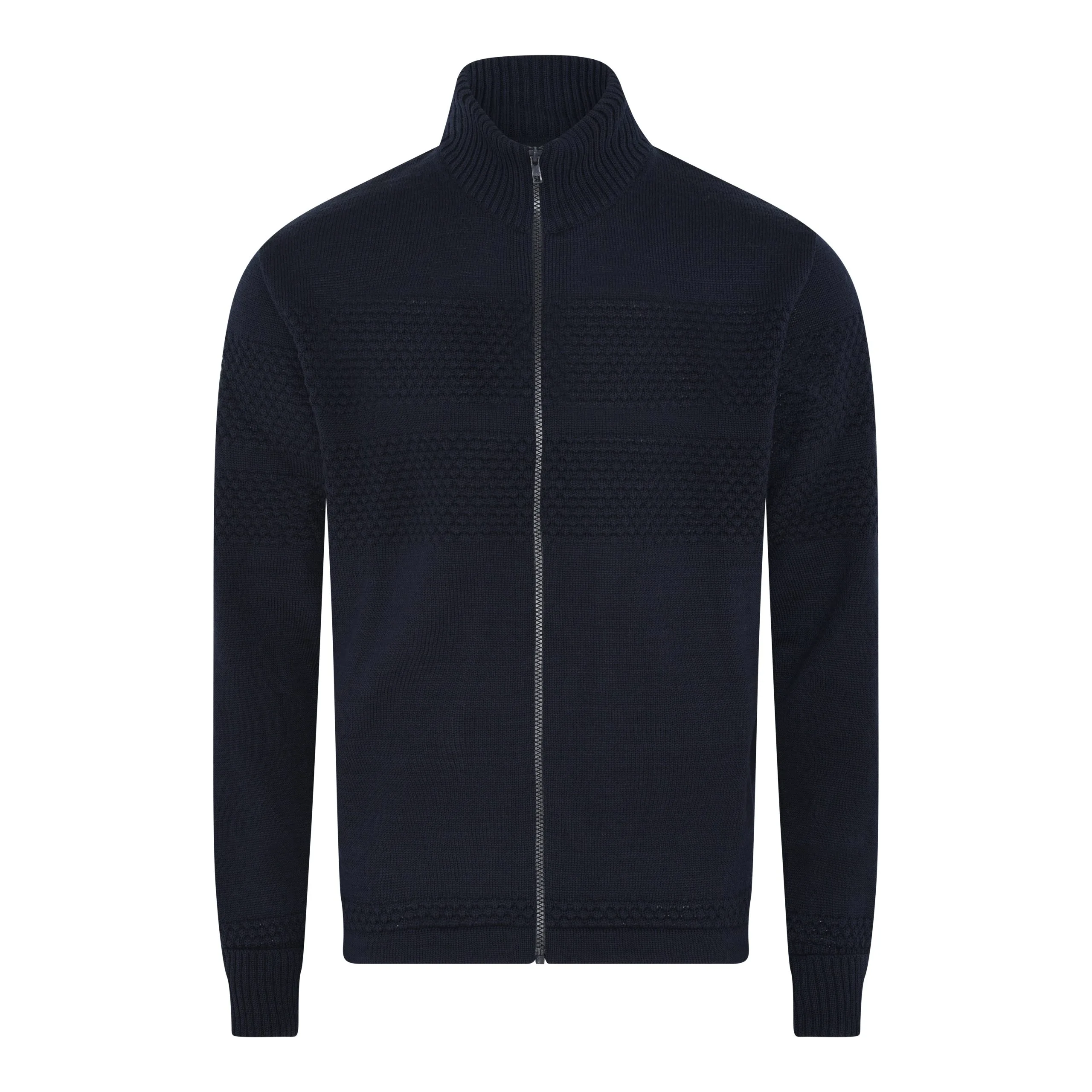 Clipper Saltum Cardigan Stand Up Collar Zip - Sømandstrøje 1 Clipper Saltum Cardigan Stand Up Collar Zip - Sømandstrøje