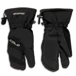 Cold/Typhoon Cold Skihandsker 3-Finger JR - Sort