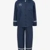Color Kids Børne PU Fleeceforet Regntøj - Navy