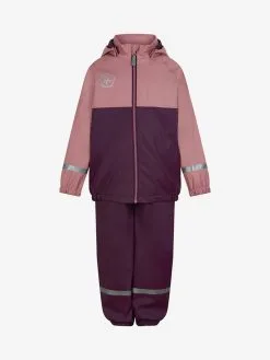 Color Kids Børne PU Fleeceforet Regntøj - Lilla