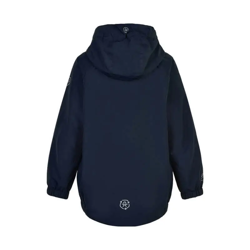 Color Kids Shell Jacket Recycled - Total Eclipse 2 Color Kids Shell Jacket Recycled - Total Eclipse - Billede 2