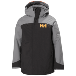 Helly Hansen Juniors' Level Ski Jacket - Skijakke Børn -Tilbud Try Ski Butik HH JRLevelJacket 990BlackFront 8df04b84 9e9b 4f3c 887b 4a325074f62c