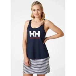 Helly Hansen W Logo Singlet - Navy