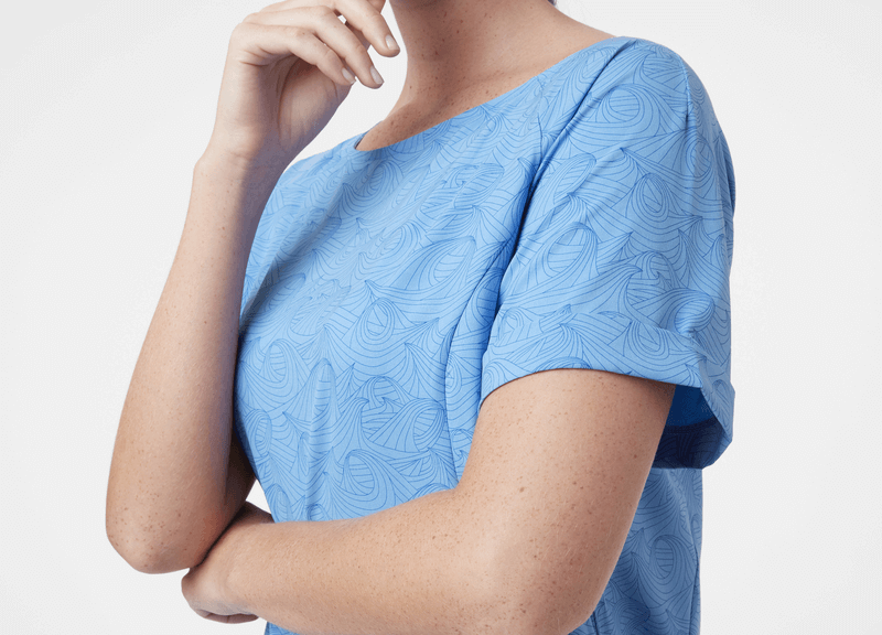 Helly Hansen W Thalia Tee - Blå 1 Helly Hansen W Thalia Tee - Blå