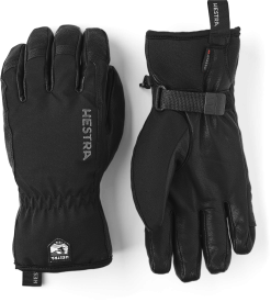 Hestra Army Leather Soft Shell Short 5-finger Skihandsker Herre