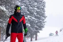 Kjus Men Force Jacket Skijakke Herre - Black / Carmine -Tilbud Try Ski Butik KJUS FW2223 ESchramm COPR0465