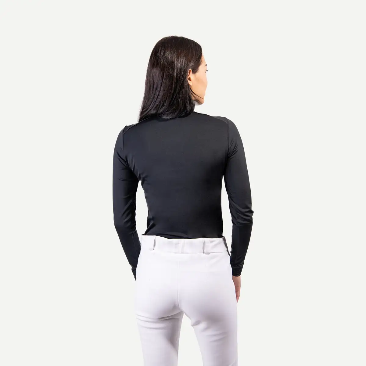 Kjus Feel Woman Halfzip Skiundertrøje Dame - Black Melange 6 Kjus Feel Woman Halfzip Skiundertrøje Dame - Black Melange - Billede 6