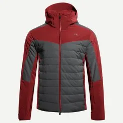 KJUS Sight Line Jacket Skijakke Herre - Rød Og Mørkegrå