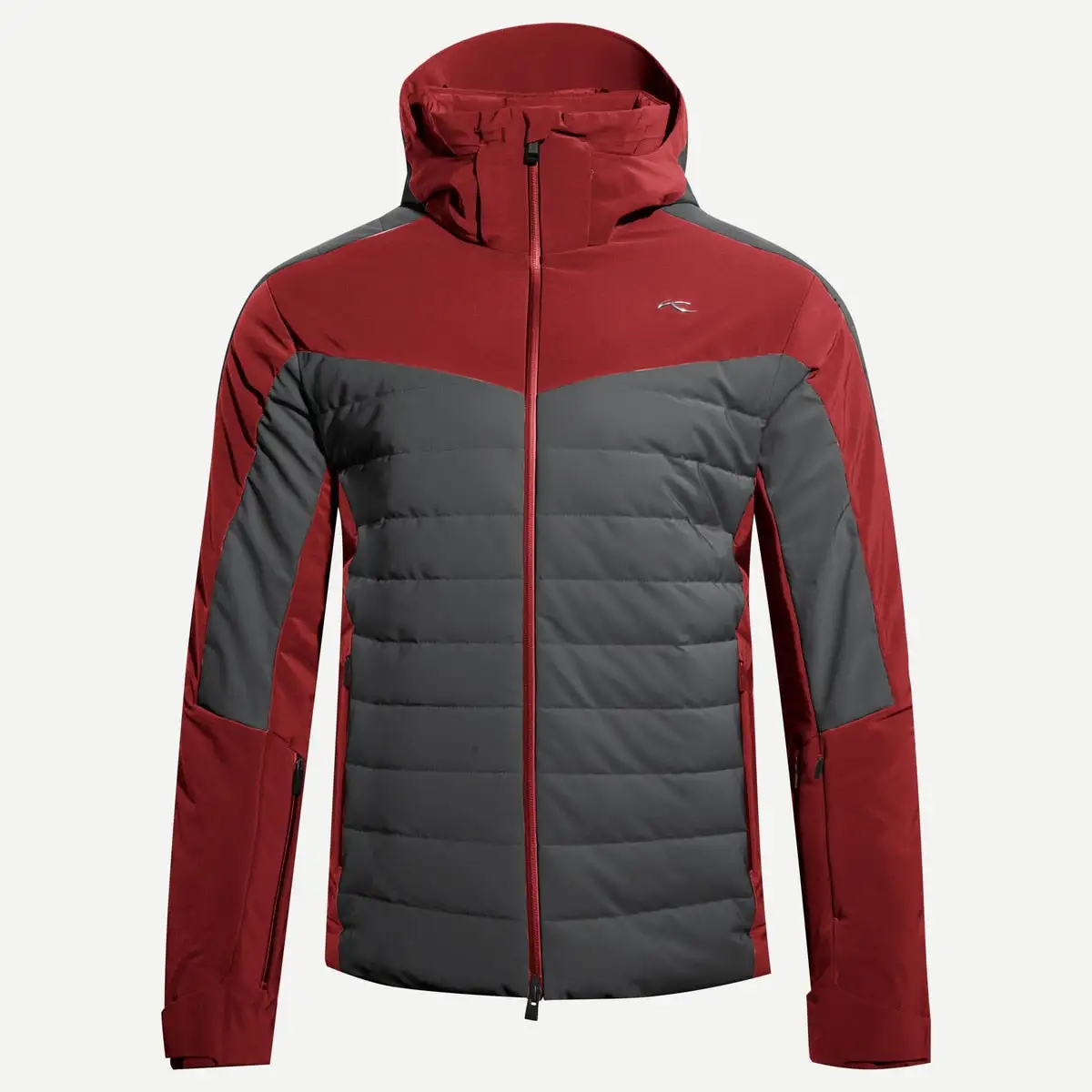 KJUS Sight Line Jacket Skijakke Herre - Rød Og Mørkegrå 1 KJUS Sight Line Jacket Skijakke Herre - Rød Og Mørkegrå