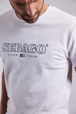 Sebago Performance Tee 16 Sebago Performance Tee -Tilbud Try Ski Butik SKM2311 white10822