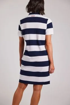 Sebago Pique Dress -Tilbud Try Ski Butik SKW8608 navy white3253