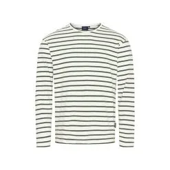 Sea Ranch Grenaa Stribet Langærmet T-shirt - Herre