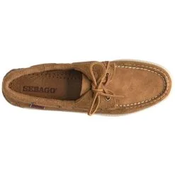 Sebago Portland Flesh Out Dame Sejlersko - Brown Cognac -Tilbud Try Ski Butik Sebago PortlandFleshOutWomenSko BrownCognacOppefra