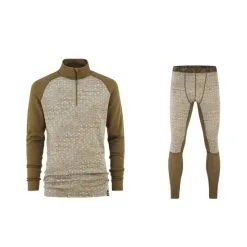 Bula Geo Merino Wool Half Zip Skiundertøj Sæt Herre -Tilbud Try Ski Butik bula moss