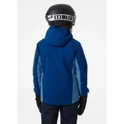 Helly Hansen Juniors' Level Ski Jacket - Skijakke Børn -Tilbud Try Ski Butik helly hansen juniors level skijakke blue fog 41728 625 3 onbody2