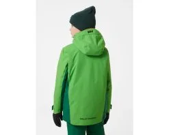 Helly Hansen Juniors' Level Ski Jacket - Skijakke Børn -Tilbud Try Ski Butik helly hansen juniors level skijakke malachite 41728 486 3 onbody2