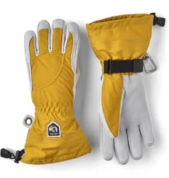 Hestra Heli Ski Female 5-finger Skihandsker Dame -Tilbud Try Ski Butik hestra heli ski female 5 finger skihandsker dame pale mustard off white 30610 460020