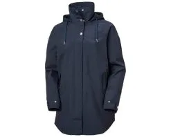 Helly Hansen W Valentia Raincoat Regnfrakke Dame - Navy