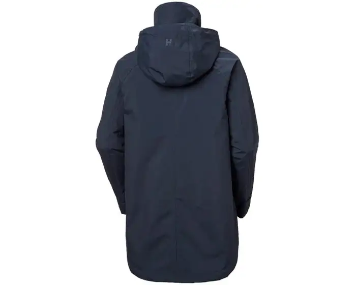 Helly Hansen W Valentia Raincoat Regnfrakke Dame - Navy 2 Helly Hansen W Valentia Raincoat Regnfrakke Dame - Navy - Billede 2