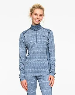 Kari Traa Maud Half-Zip Skiundertrøje Dame -Tilbud Try Ski Butik kari traa maud skiundertoj 611369 Sail model 1