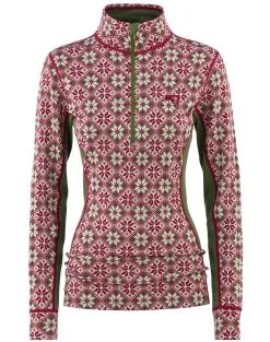 Kari Traa Rose H/Z Højhalset Skiundertrøje Med Lynlås – 100% Merinould -Tilbud Try Ski Butik kari traa rose half zip skiundertroeje tweed 622691 product 1