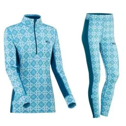 Kari Traa Rose H/Z Skiundertøj Sæt Dame - 100% Merinould -Tilbud Try Ski Butik kari traa rose skiundertoej saet frost