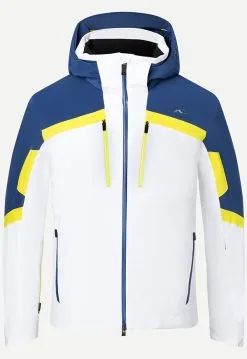 Kjus Speed Reader Herrejakke - Hvid, Gul Og Blå