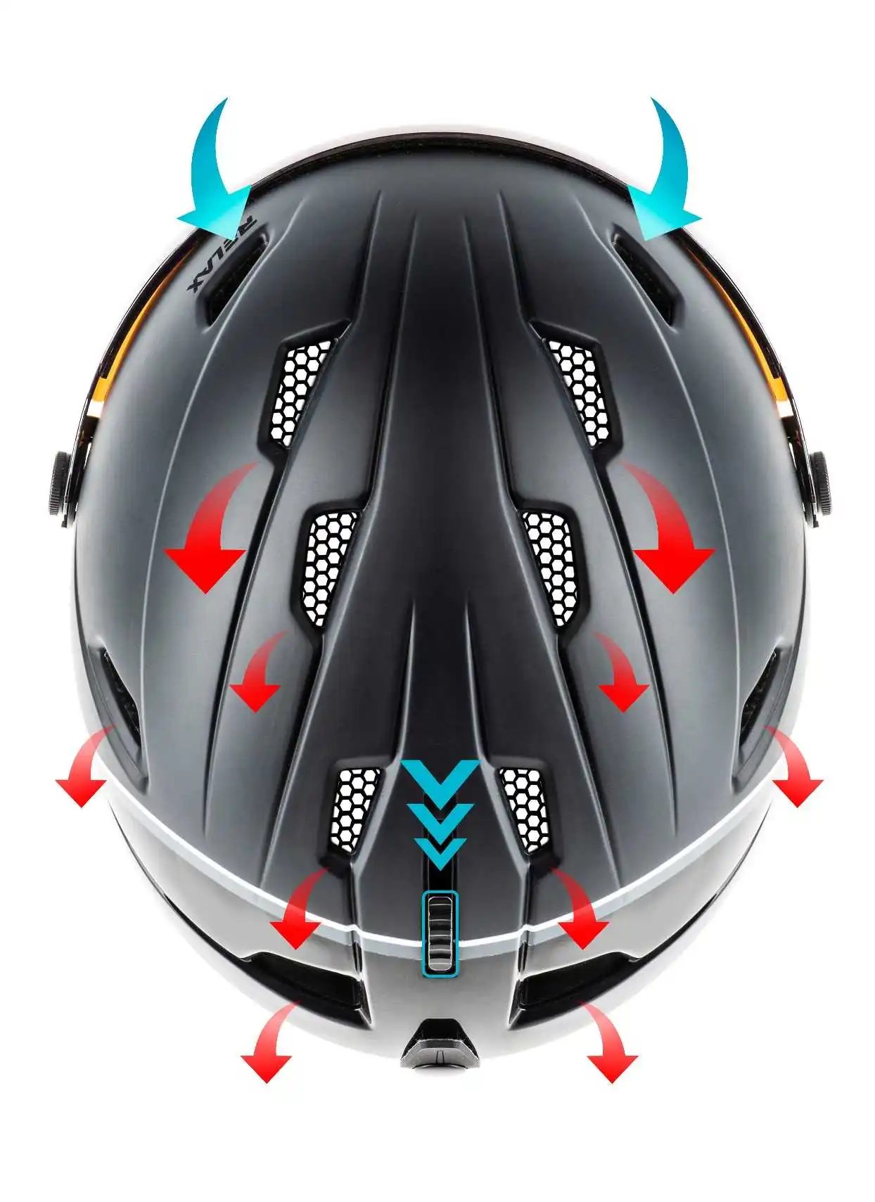 Relax Stealth Skihjelm Med Visir - Dame / Herre 4 Relax Stealth Skihjelm Med Visir - Dame / Herre - Billede 4